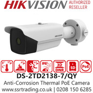Hikvision Anti-Corrosion Thermal PoE Bullet Camera with 6.5mm Fixed Lens - DS-2TD2138-7/QY 
