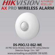 Hikvision AX PRO Series Wireless Internal PIR Ceiling Detector - DS-PDCL12-EG2-WE