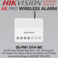 Hikvision DS-PM1-O1H-WE AX PRO Series Wireless Wall Switch - 868MHz Two-Way Wireless Communicatio - AES-128 Encryption