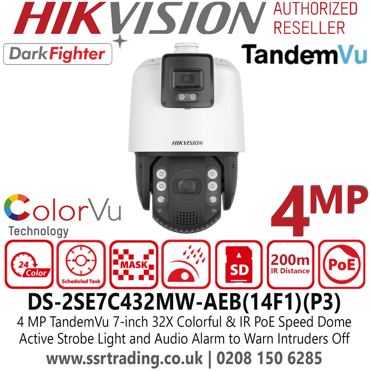 Hikvision 4MP 32× Optical Zoom PoE PTZ Camera - DS