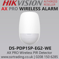 AX PRO Series Wireless PIR Detector,  SEC (Smart Environmental Control), Fully remote configurable through App - DS-PDP15P-EG2-WE