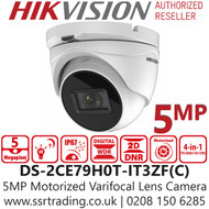 Hikvision 5MP Outdoor Motorized Varifocal Lens Turret Camera-DS-2CE79H0T-IT3ZF (C)