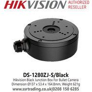 Hikvision DS-1280ZJ-S/BLACK Junction Box in Black Colour