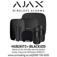 HUB2KIT3+(BLACK)DD AJAX Starter Kit For The Ajax Security System, Kit consists - 1 x Hub2+, 2 x MotionCam, 1 x Keypad, 1 x Doorprotect, 1 x Streetsiren DD, 1 x Homesiren  