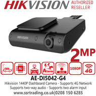 AE-DI5042-G4 Hikvision Dashcam Built-in Wi-Fi module, Supports Wi-Fi AP,  Supports two-way audio, Compatible with 4-ch TVI Camera