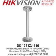 Hikvision DS-1271ZJ-110 Pendent Mounting Bracket for Mini Dome Camera