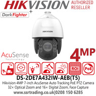 DS-2DE7A432IW-AEB(T5) Hikvision 4MP Auto Tracking AcuSense PoE PTZ Camera 
