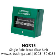 Single Pole Break Glass Unit - NOR15  