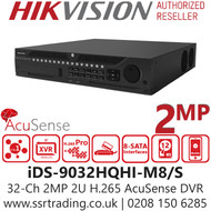 Hikvision 32 Channel 1080p AcuSense DVR - iDS-9032HQHI-M8/S