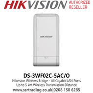 DS-3WF02C-5AC/O Hikvision Outdoor Wireless Bridge, All Gigabit LAN Ports