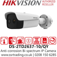 Hikvision Thermal & Optical Bi-spectrum PoE Camera - DS-2TD2637-10/QY