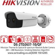 DS-2TD2637-10/QY Hikvision Anti-Corrosion Bi-spectrum IP PoE Thermal Bullet Camera 