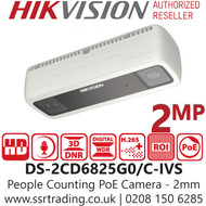 Hikvision - 2MP People Counting PoE Camera - DS-2CD6825G0/C-IVS