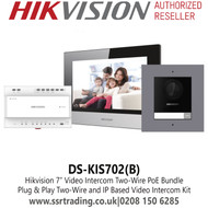 DS-KIS702(B) Hikvision 2-Wire Digital IP Video Intercom Kit For Villa or House, Only One Call Button