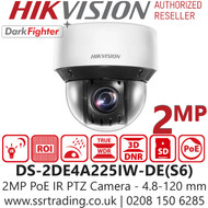 Hikvision 2MP IP Network IR PTZ Camera - DS-2DE4A225IW-DE(S6)