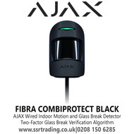 AJAX Wired Indoor Motion and Glass Break Detector - Fibra CombiProtect (Black)