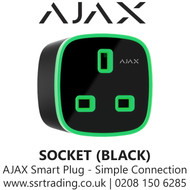 AJAX Socket Black Smart Plug - Simple Connection 