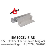 Z & L Bracket For Slim Fire Rated Maglock - EM300ZL-FIRE