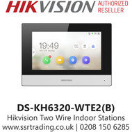 DS-KH6320-WTE2(B) Hikvision Touch Screen Two Wire Indoor Stations, 7-inch Capacitive Touch-Screen, Wi-Fi 