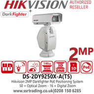 Hikvision 2MP PoE Darkfighter Positioning System Camera with 50 × Optical Zoom, 16 × Digital Zoom, 140dB WDR, 3D DNR, HLC, BLC, Smart IR,  - DS-2DY9250X-A(T5) 