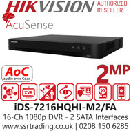 Hikvision 16 Ch 1080p H.265 AcuSense DVR - iDS-7216HQHI-M2/FA