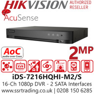 Hikvision 16Ch 1080p H.265 AcuSense DVR - iDS-7216HQHI-M2/S