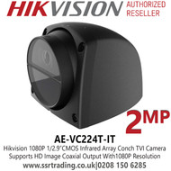 Moabile Analog Camera Hikvision 1080P 1/2.9” CMOS Infrared Array Conch TVI Camera - AE-VC224T-IT 