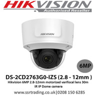  Hikvision  6MP 2.8-12mm motorized varifocal lens 30m IR IP Dome camera - DS-2CD2763G0-IZS