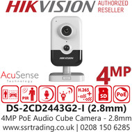 Hikvision 4MP PIR Audio Cube PoE Camera - DS-2CD2443G2-I (2.8mm)