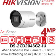 Hikvision 4MP AcuSense  Bullet IP Camera - DS-2CD2043G2-IU (2.8mm)