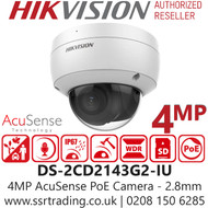 Hikvision 4MP AcuSense Audio PoE Camera - DS-2CD2143G2-IU (2.8mm) 