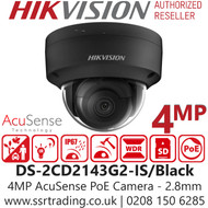 Hikvision 4MP AcuSense PoE Camera - DS-2CD2143G2-IS/B (2.8mm) 