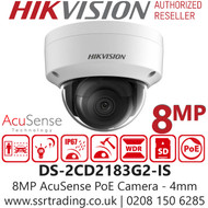 Hikvision 8MP AcuSense PoE Camera - DS-2CD2183G2-IS (4mm)