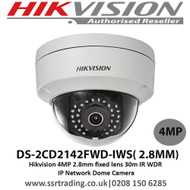 Hikvision 4MP 2.8mm fixed lens 30m IR WDR IP Network Dome Camera - DS-2CD2142FWD-IWS