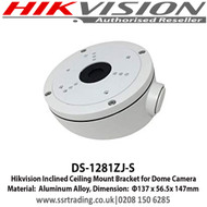 Hikvision Inclined Ceiling Mount Bracket for Dome Camera - (DS-1281ZJ-S) 