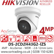 Hikvision 4MP AcuSense Motorized Varifocal IP Camera - DS-2CD2H43G2-IZS (2.8-12mm)