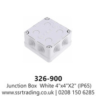 Junction Box  White 4"x4"X2" ( 113X113X58MM) IP65 