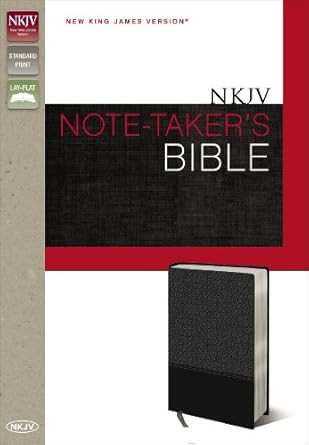 NKJV Note-Taker's Bible Imitation Leather Gray Red Letter Edition