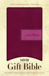 NIV Gift Bible Leathersoft Pink Red Letter Edition