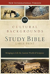 NIV Cultural Backgrounds Study Bible Large Print Red Letter