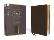 NASB Single-Column Reference Bible Wide Margin Leathersoft Brown