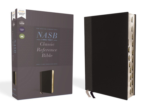 NASB Classic Reference Bible Leathersoft Black Red Letter 1995
