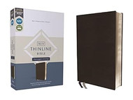 NIV Thinline Bible Passaggio Setting Leathersoft Black Red