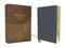 NIV Larger Print Compact Bible Genuine Leather Buffalo Blue