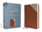 NIV Thinline Bible Leathersoft Brown Red Letter Comfort Print