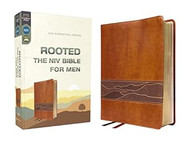 Rooted: The NIV Bible for Men Leathersoft Brown Comfort Print