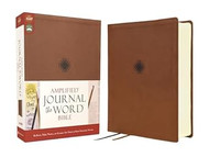 Amplified Journal the Word Bible Leathersoft Brown