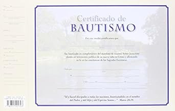 Certificados de bautismo