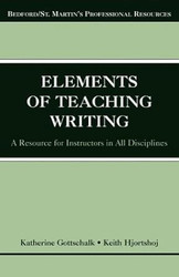 The Elements of Teaching Writing