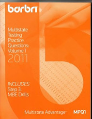 Barbri Multistate Testing Practice Questions Volume 1 2011
